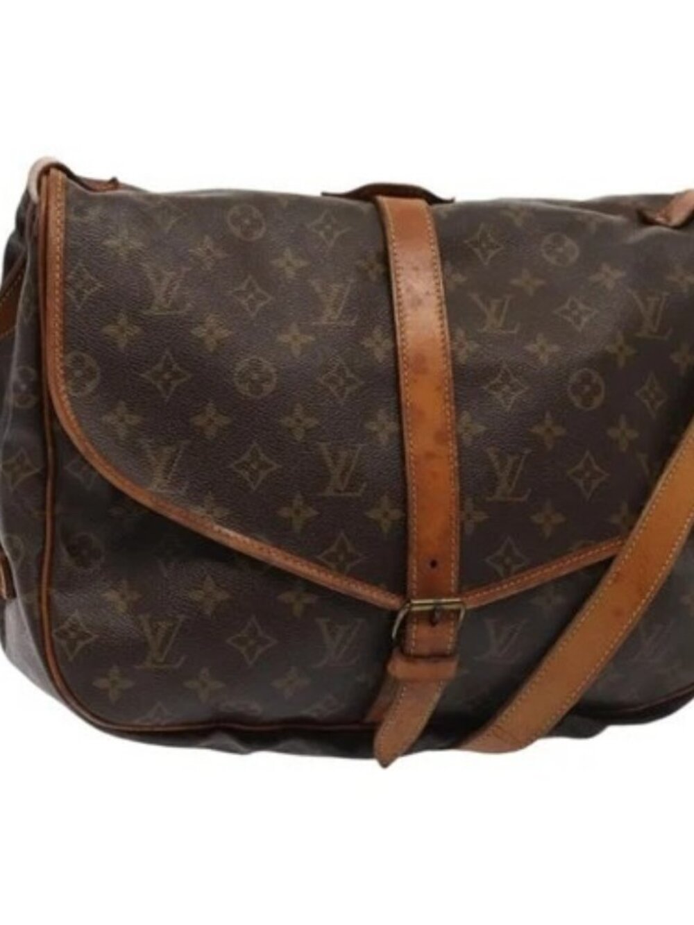 LOUIS VUITTON Monogram Saumur 35 Shoulder Bag M42254 LV Auth ki4838 - Picture 1 of 16